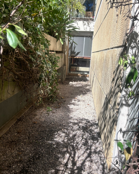 Aménagement de jardin avec revêtement drainant