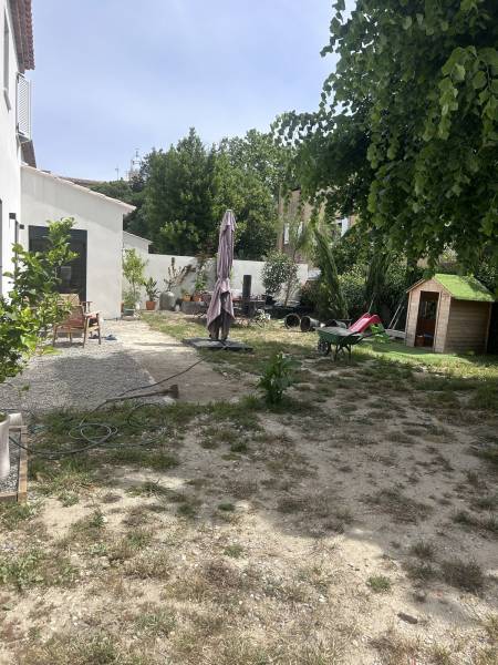 Jardin avant aménagement paysager